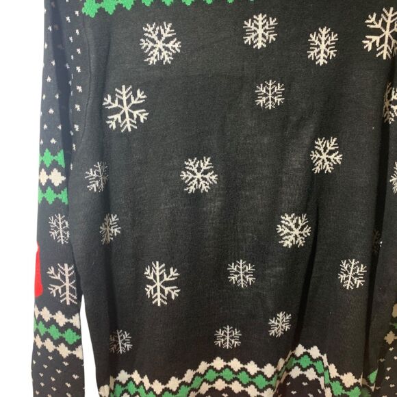 Tipsy Elves Mens Cheer Pong Game Ugly Christmas Sweater XL Holiday Party - Picture 6 of 7